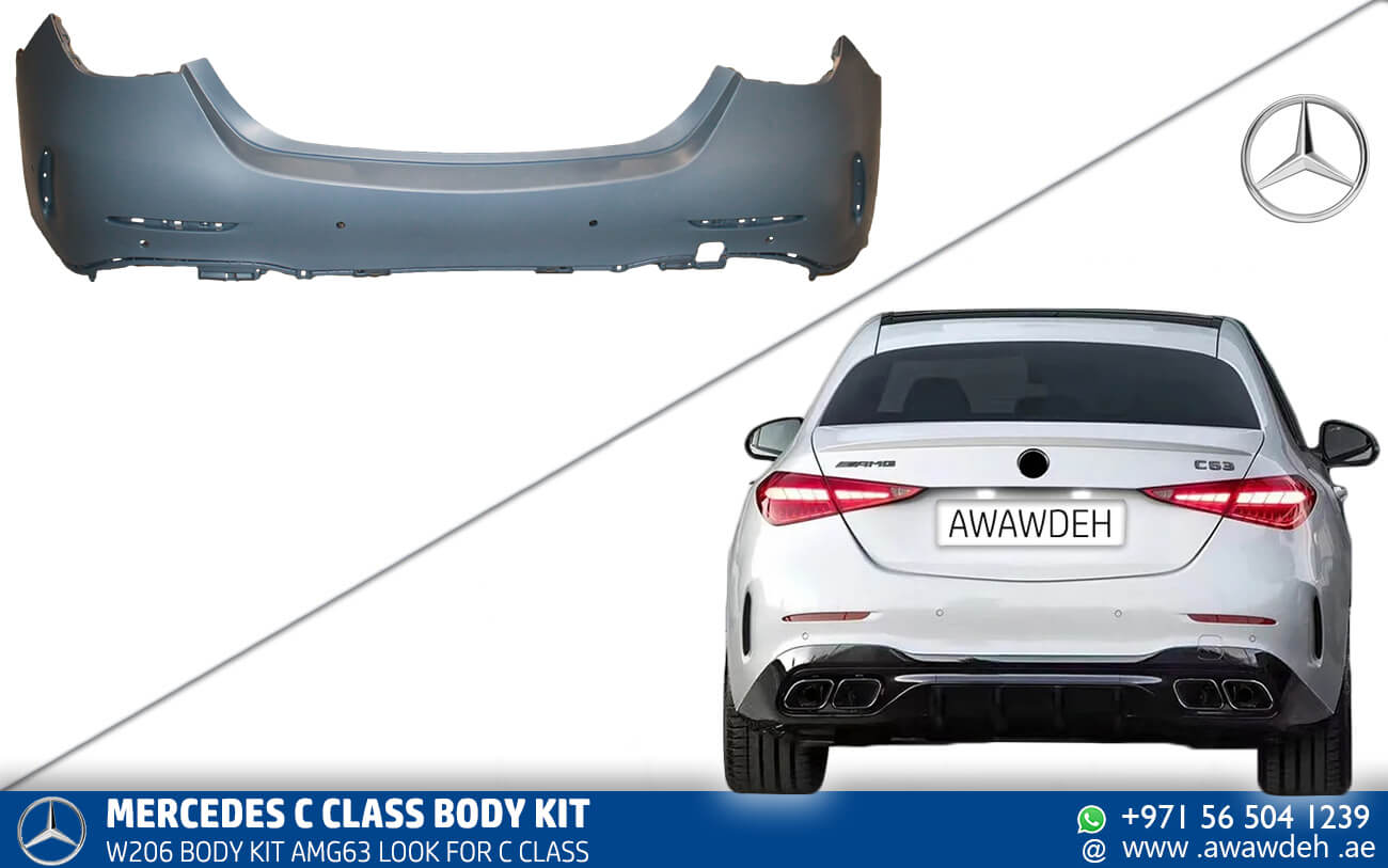 Mercedes C CLASS BACK SIDE BUMPER